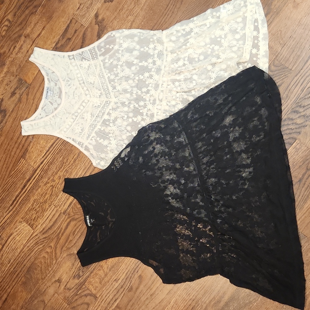Set of Two Express Lace Tank Tops